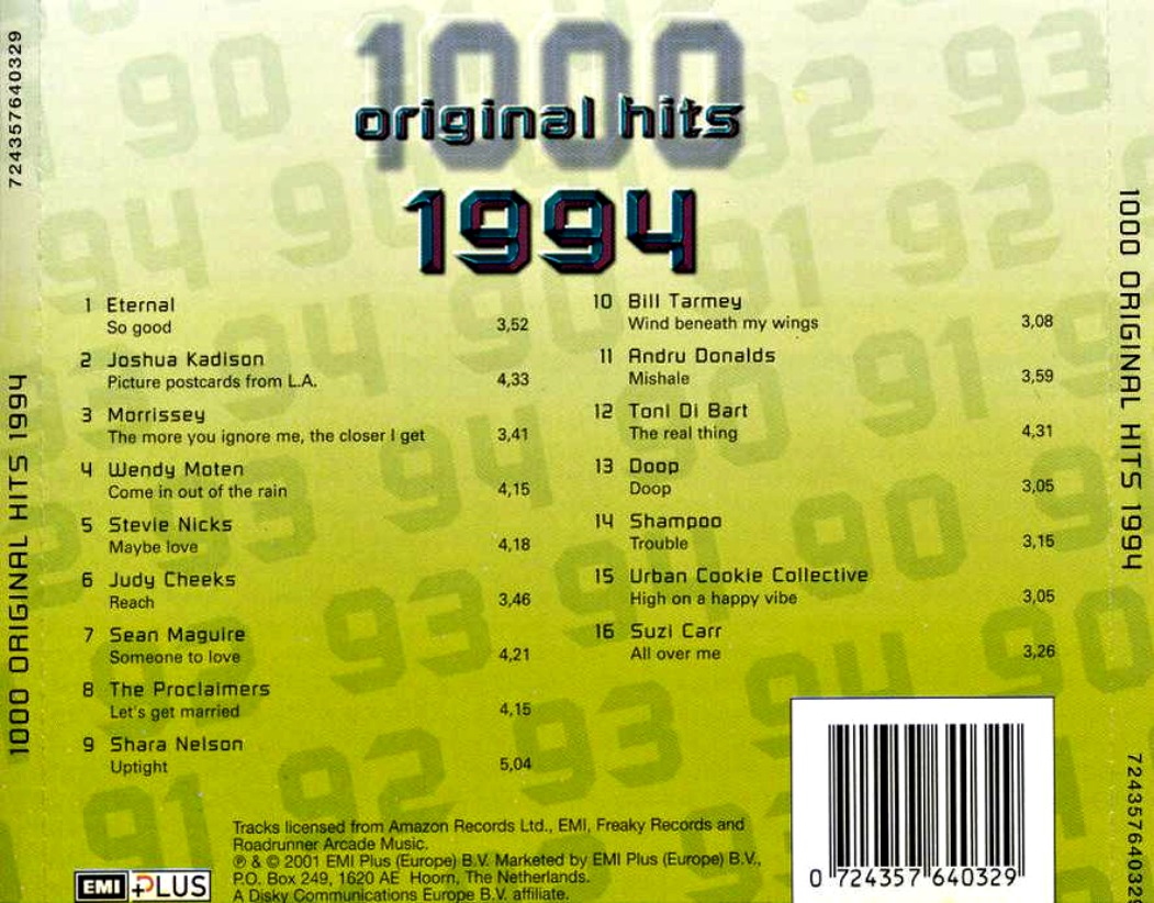 Зарубежный хит 1993. Top Hits 1993. Eternal Hits. 1000 Original Hits Classic. Gold Hits.